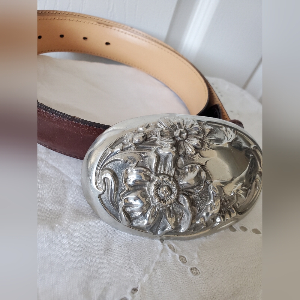 Vintage Art Nouveau Belt Buckle